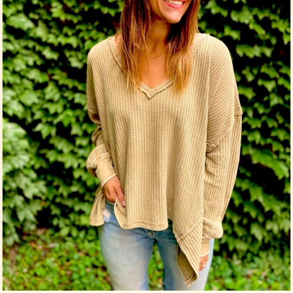 Free People We the Free Coraline Boho Casual Thermal Size Small NWOT - Picture 8 of 14